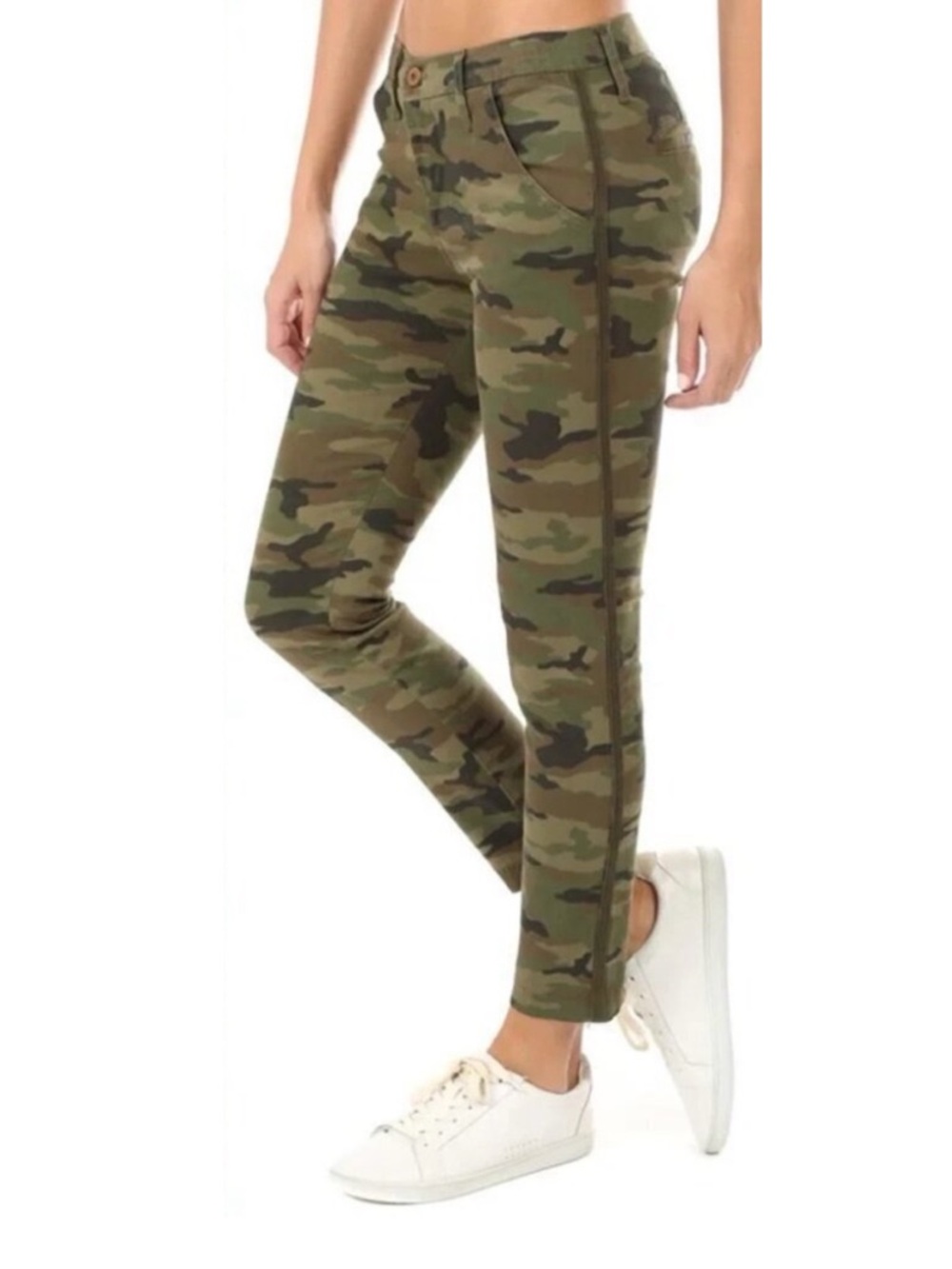 NSF Wallace Green Camo Print Skinny Slim Fit Pants Casual Streetwear Women’s 30
